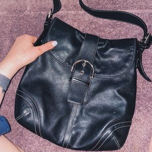Leather Coach crossbody bag